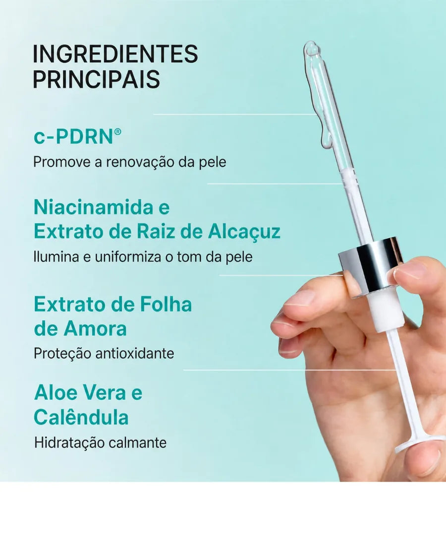 REJURAN Turnover Ampoule c-PDRN - Sérum Facial para Hidratação, Luminosidade e Textura - foto 4