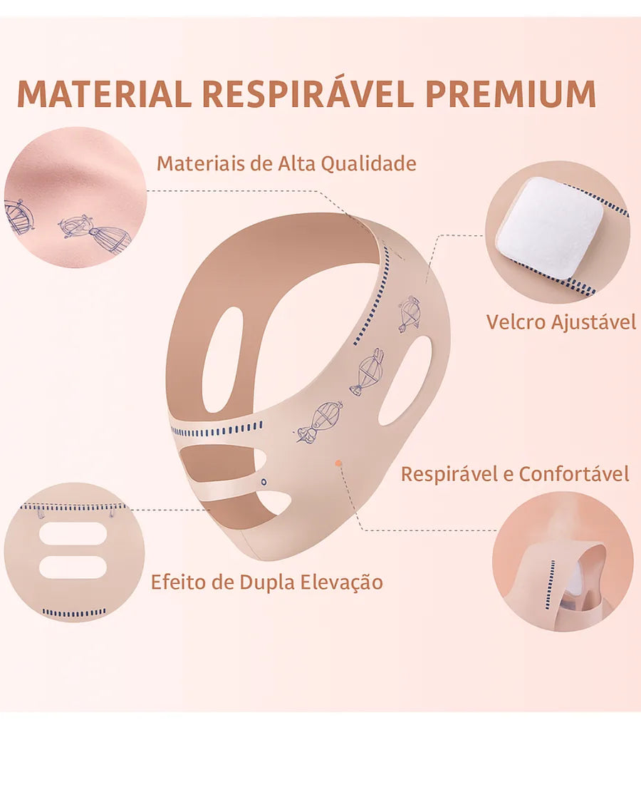 Máscara Facial Elástica V-Line Lifting e Contorno Face - foto 4