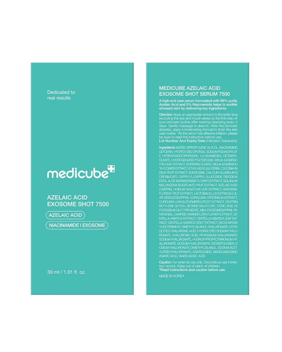Medicube Exosome Shot Azelaic Acid 7.500 PPM - Sérum Facial com Ácido Azelaico, Niacinamida e Espículas - foto 4
