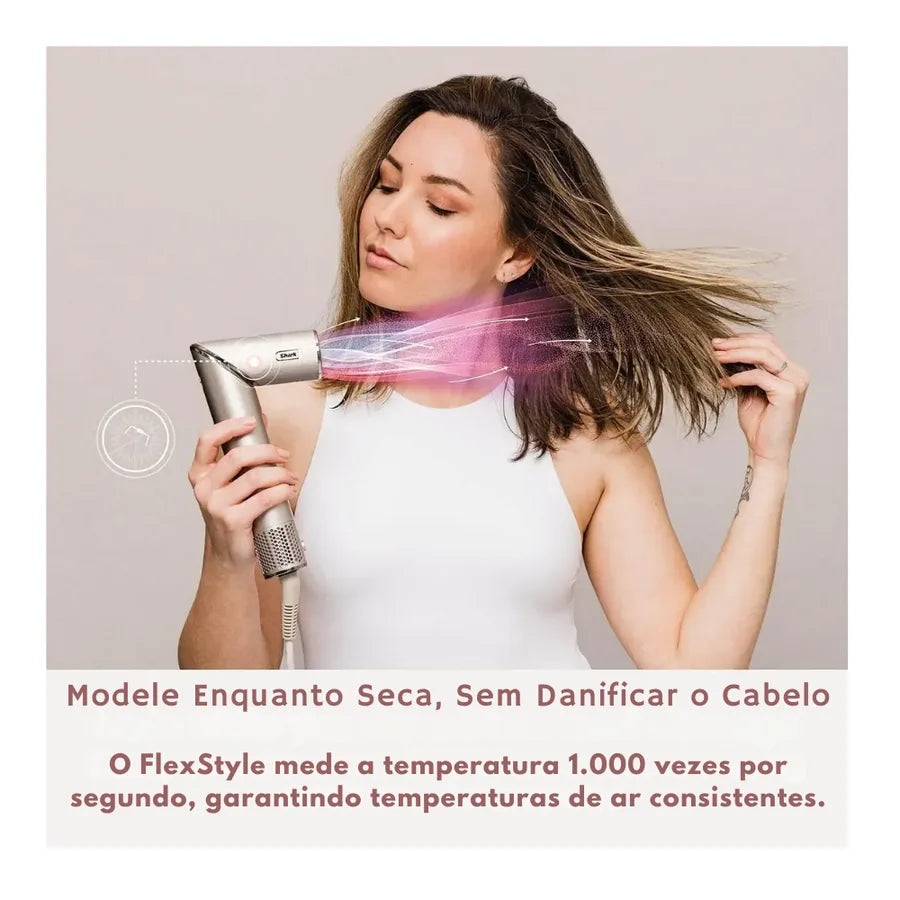 Secador e Modelador de Cabelo 5 em 1 Shark FlexStyle HD430 -  Alta Velocidade e Ion Negativo - foto 4