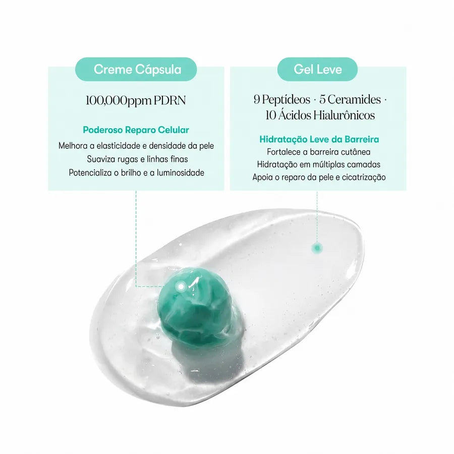 VT PDRN Capsule Cream 100 com Complexo PDRN, 10 Formas de Ácido Hialurônico e 9 Peptídeos - 50 ml - foto 4