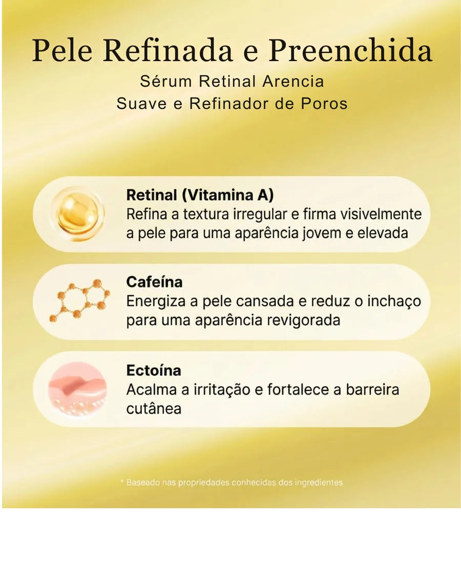 Kit Arencia Vitamin C e Retinal Booster Shot Duo - Luminosidade, Textura e Linhas Finas - foto 4