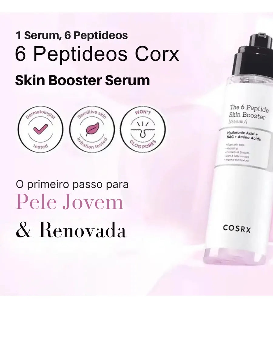 COSRX The 6 Peptide Skin Booster Serum com 6 Peptídeos, Niacinamida e Ácido Hialurônico - 150 ml - foto 4