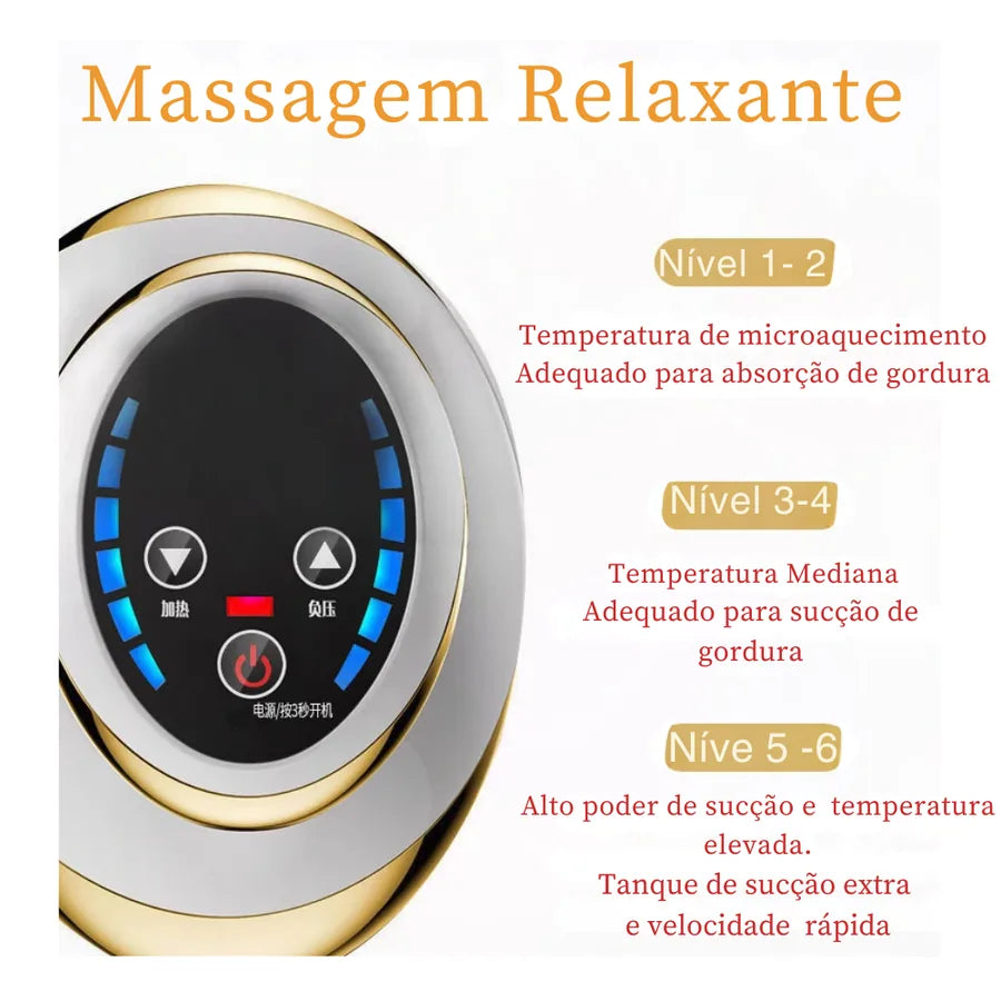 Massageador Elétrico para o Corpo YUKUI à Vácuo com Ventosa -  Firmador com sistema de aquecimento - foto 4