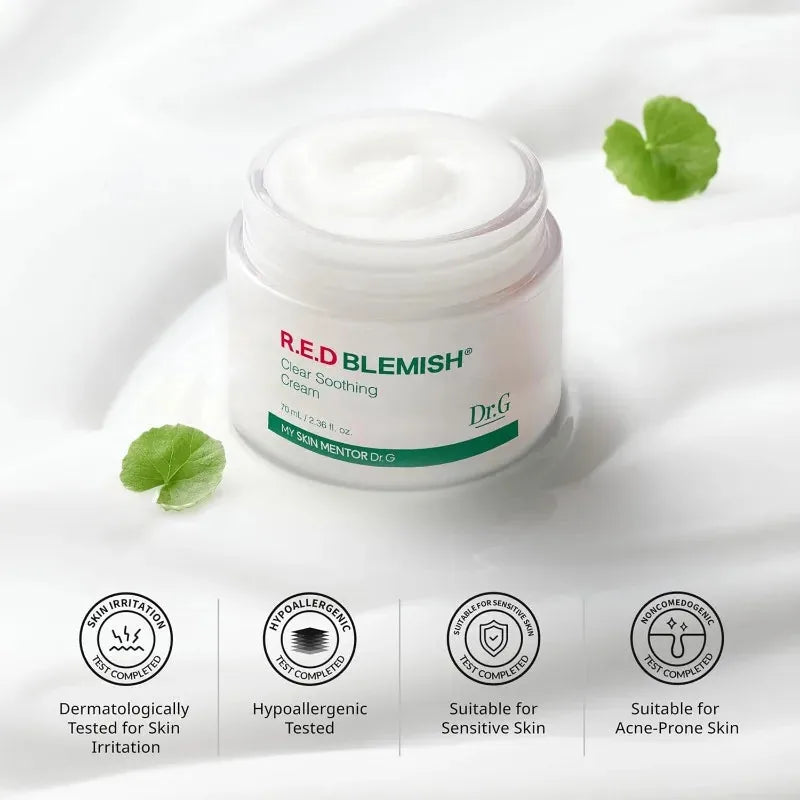 Dr G Red Blemish Hidratante Facial Calmante para Peles Sensíveis, Acneicas e Irritadas - foto 4