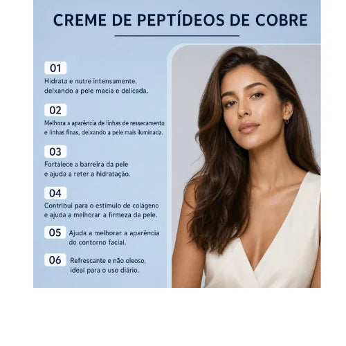 Creme Hidratante Peptideo de Cobre Poseeword 12 com GHK-Cu e Multipetídeos Firmeza e Renovação da Pele - foto 5