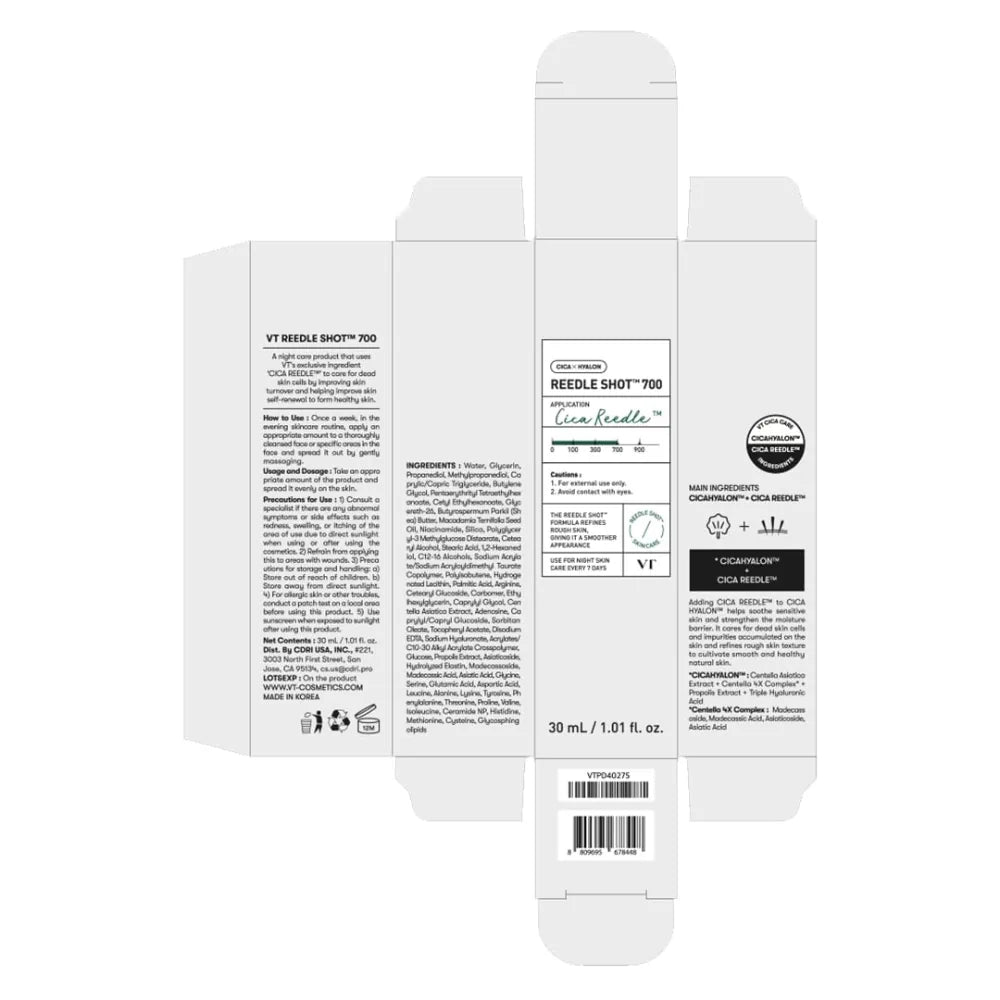 VT COSMETICS CICA Reedle Shot 700 - Sérum de Microagulhamento em Creme com Espículas e Exossomos - foto 5