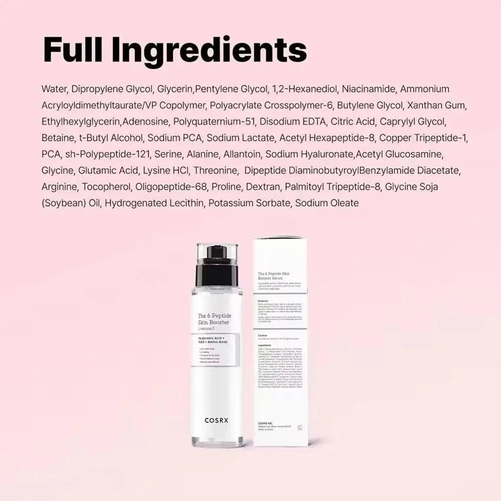 COSRX The 6 Peptide Skin Booster Serum com 6 Peptídeos, Niacinamida e Ácido Hialurônico - 150 ml - foto 6
