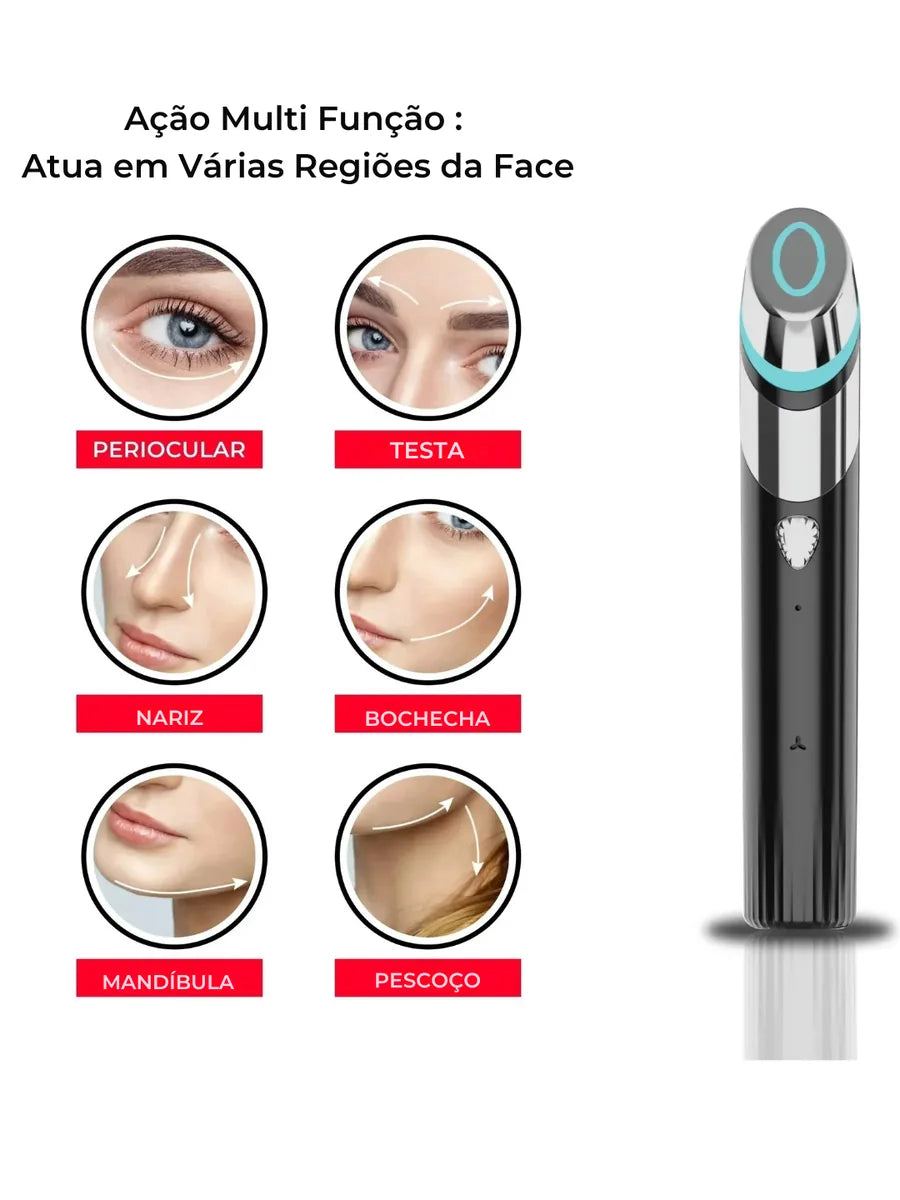 Glow Skin 4 em 1 - Aparelho Facial com Microcorrente, LED, Vibração e Aquecimento para Cuidados com Firmeza e… - foto 6