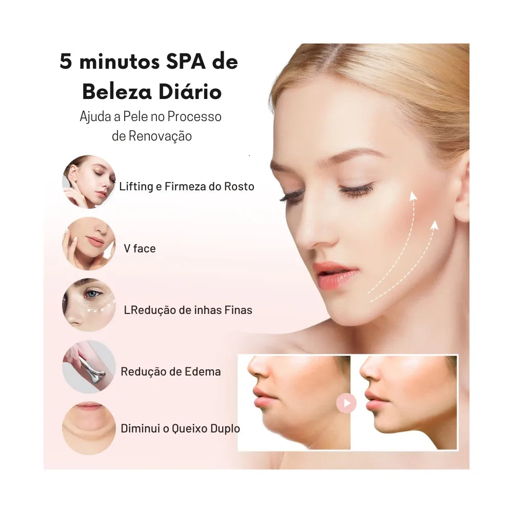 Equipamento Facial Elétrico com Microcorrente e Led - Lifting Facial e Estimulo de Colágeno - foto 6