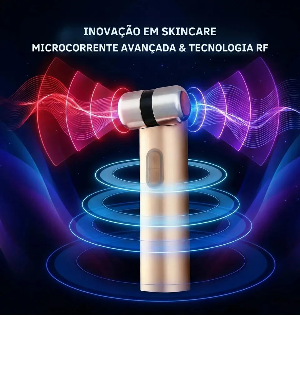 Lumini Massageador Facial Elétrico, Dispositivo de Beleza com Microcorrente e Estimulo a Absorção de Serum para… - foto 7