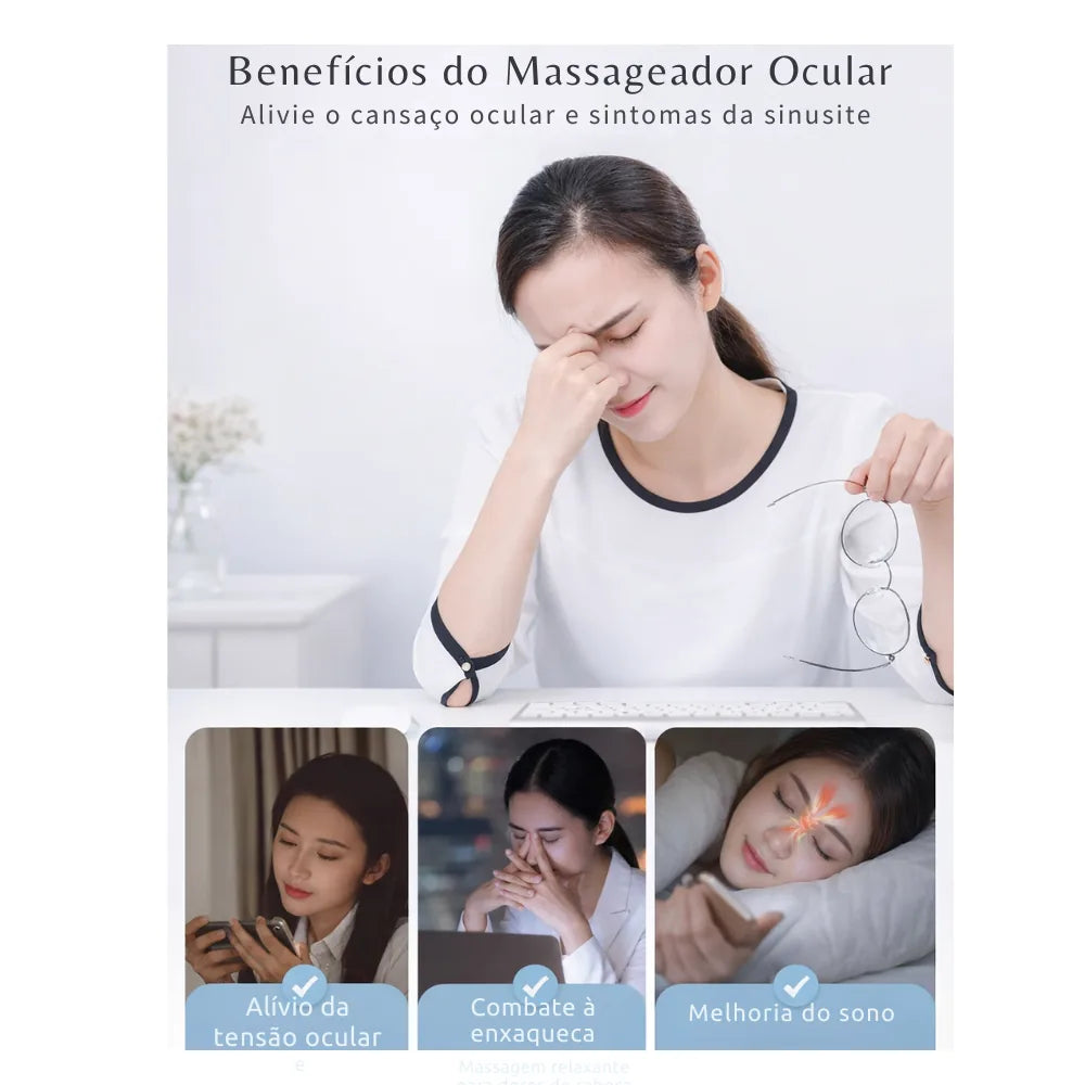 Massageador Ocular Wavve com Aquecimento, Compressão de Ar e Bluetooth - foto 7